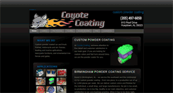 Desktop Screenshot of coyotecoating.com