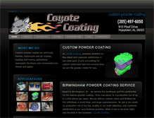 Tablet Screenshot of coyotecoating.com